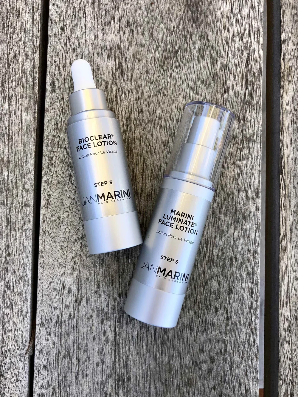 jan marini skincare bioclear &amp; luminate face lotions