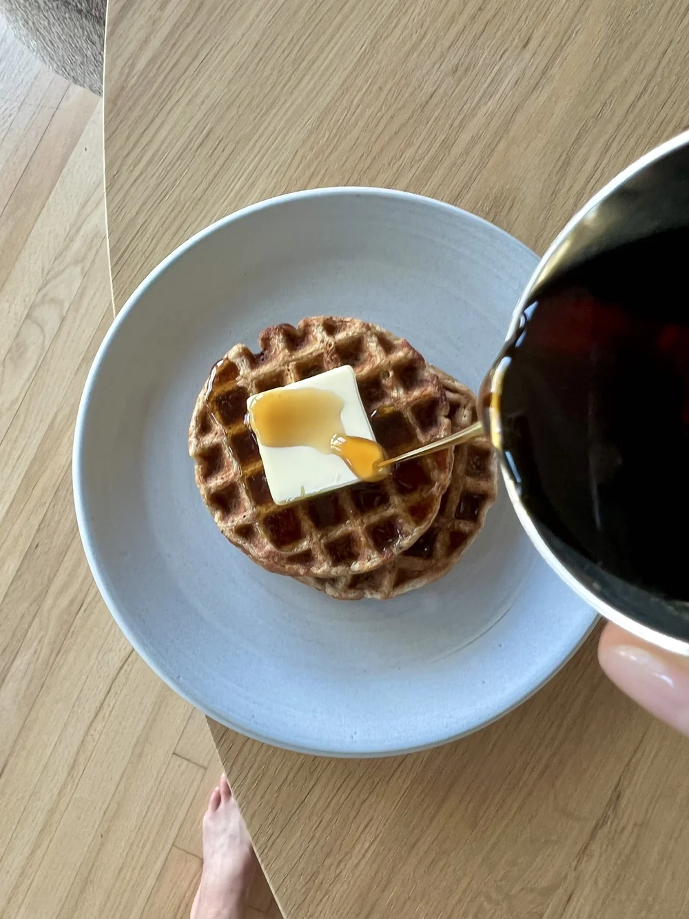 healthy blender waffles