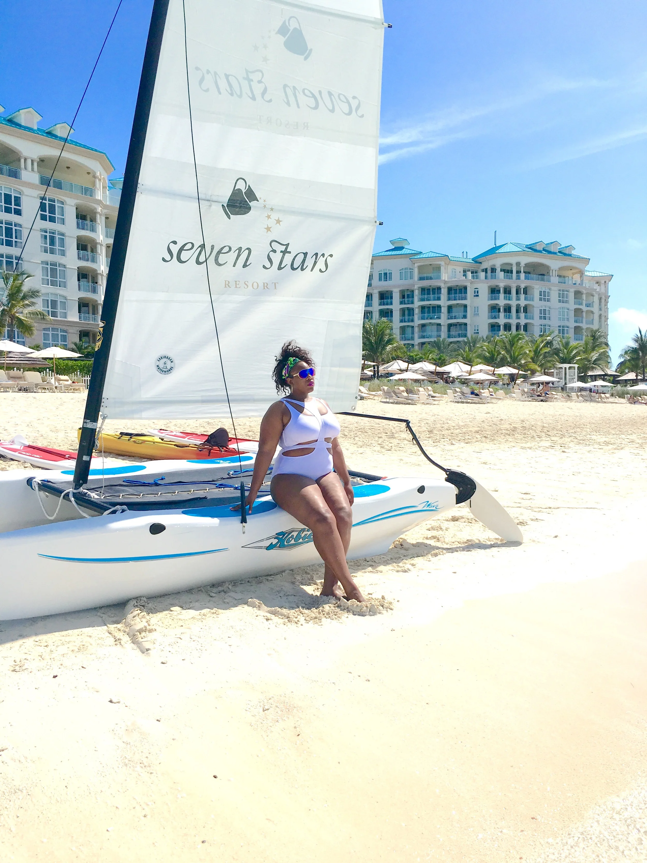 In Turks & Caicos rocking my MonifC Swimwear 