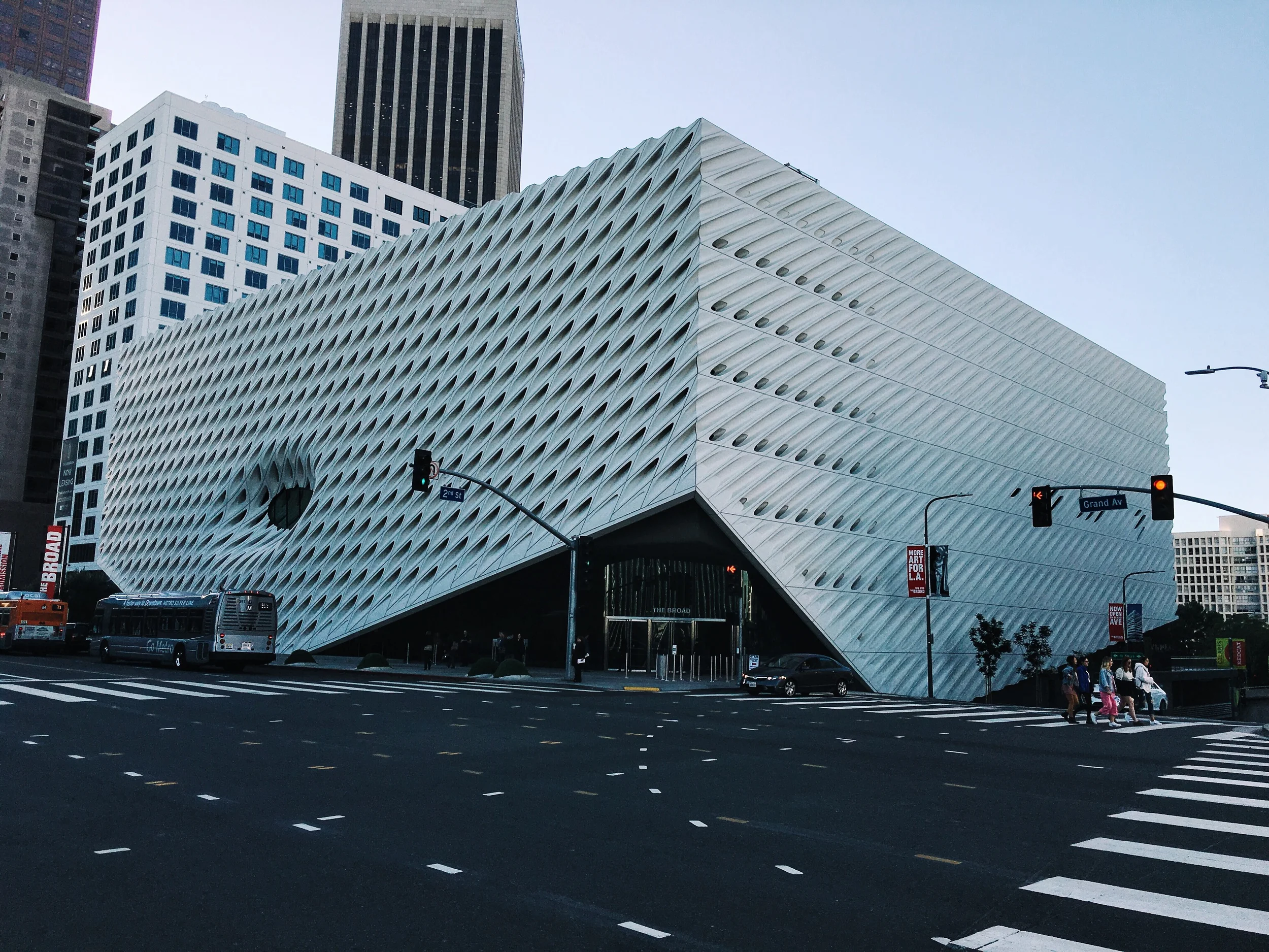 The Braod in downtown Los Angeles on South Grand and 2nd