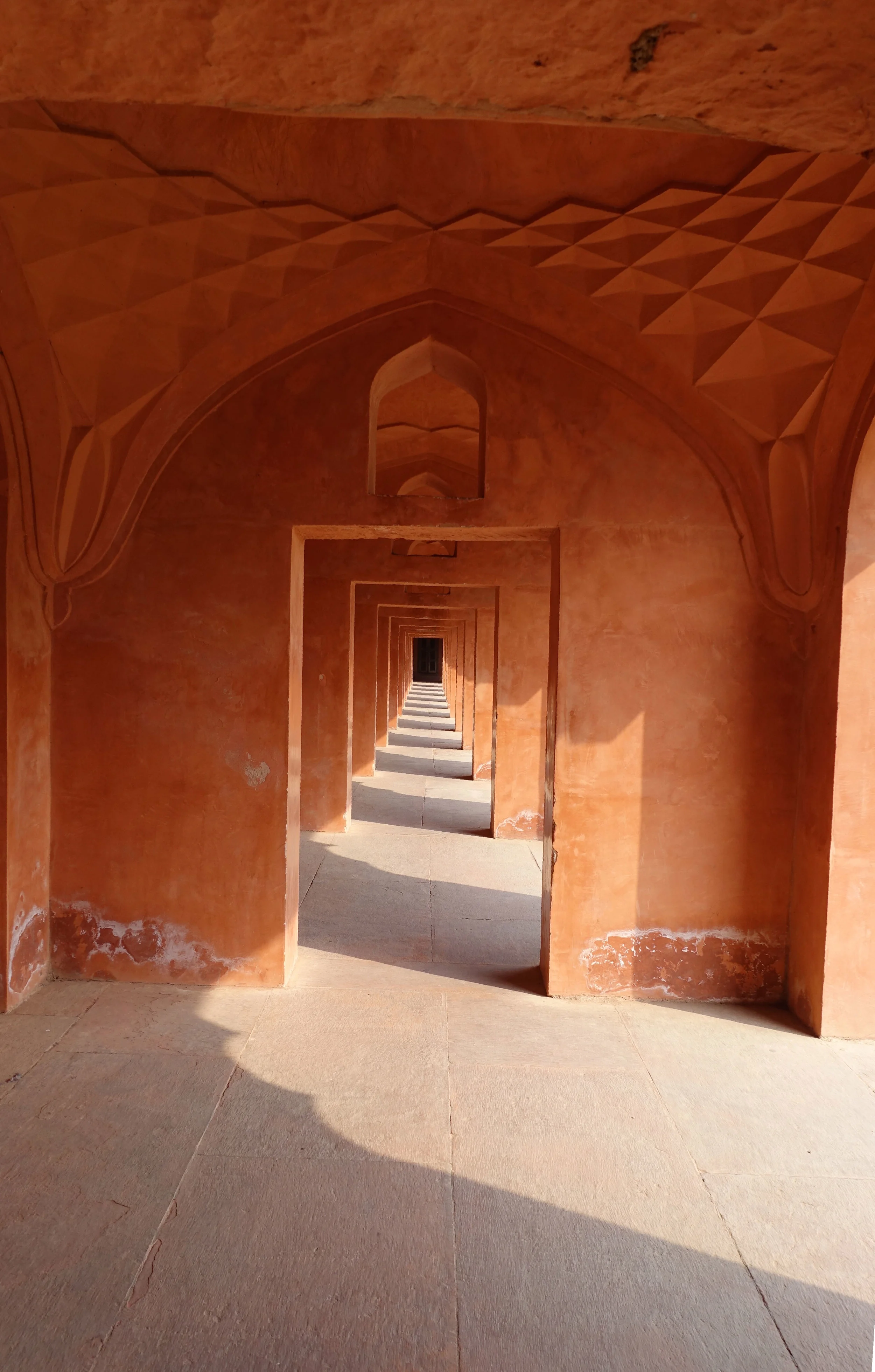 symmetrical details abound this is the barracks where visitors stayed in the olden days
