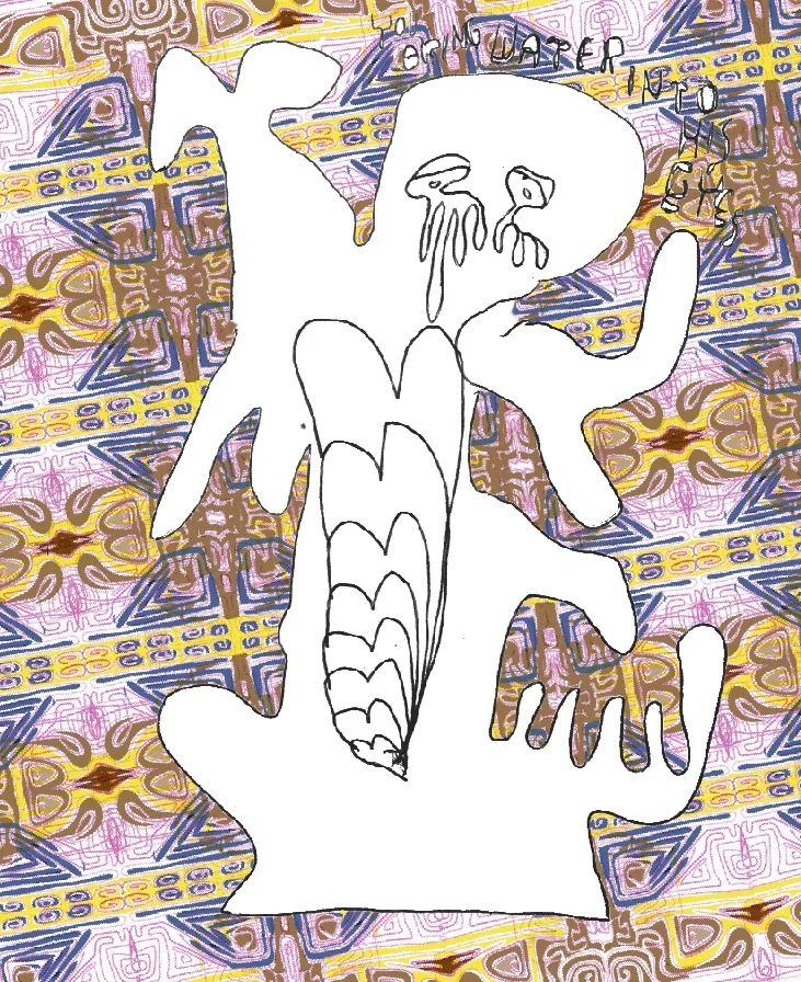 Snoring Tears, 2015 inkjet on canvas , 24 x 36 inches
