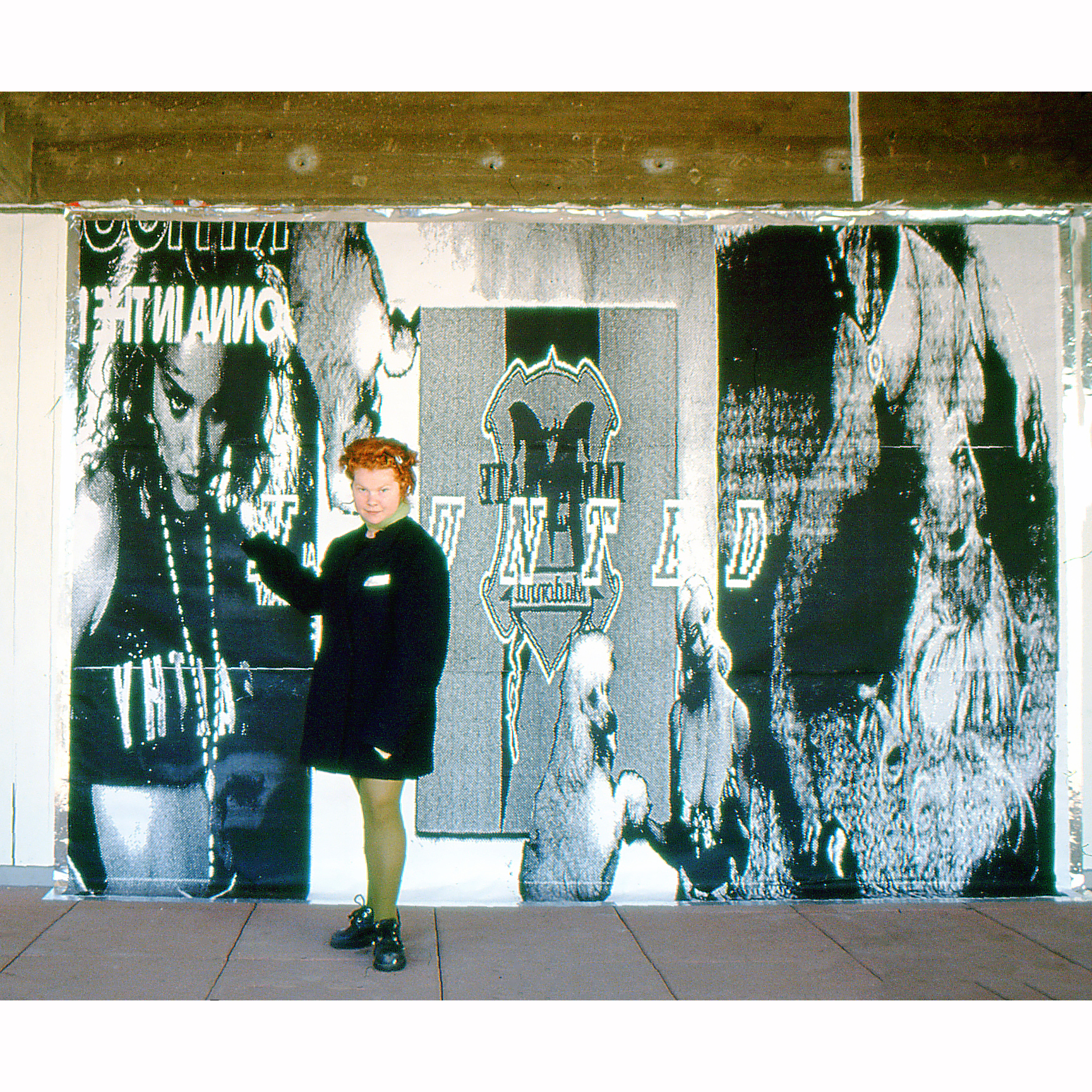 Madonna's Billboard , 1998 large scale xerox copy , aluminum tape