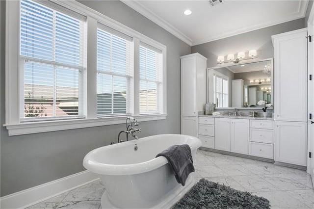 white gray master bathroom ideas new orleans interior designers khb interiors