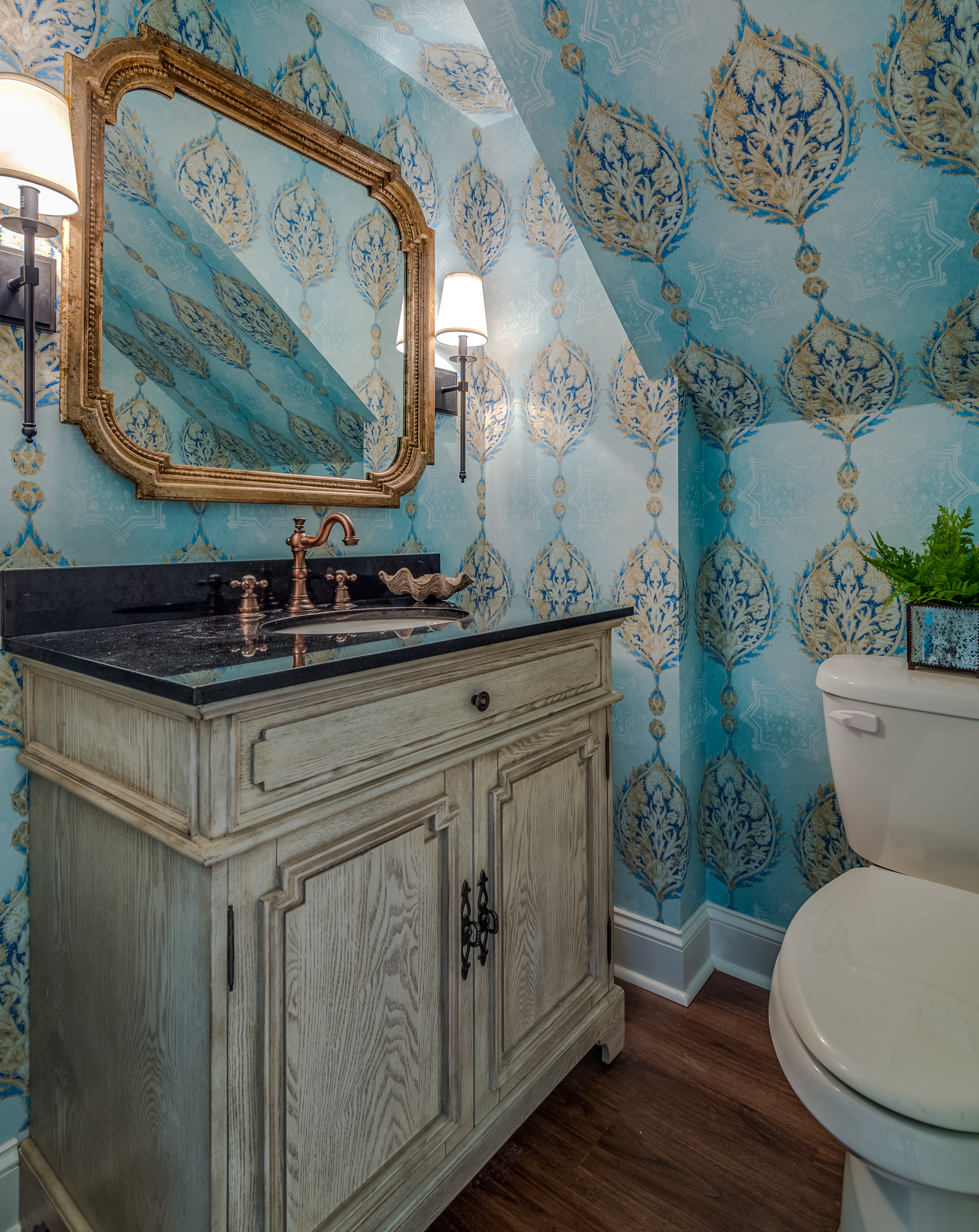 bathroom wallpaper ideas metairie uptown local interior designers khb interiors