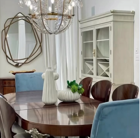 SPECTACULAR DINING ROOM TRANSFORMATION BY INTERIOR DESIGNER KHB INTERIORS NEW ORLEANS AND OLD METAIRIE INTERIORS