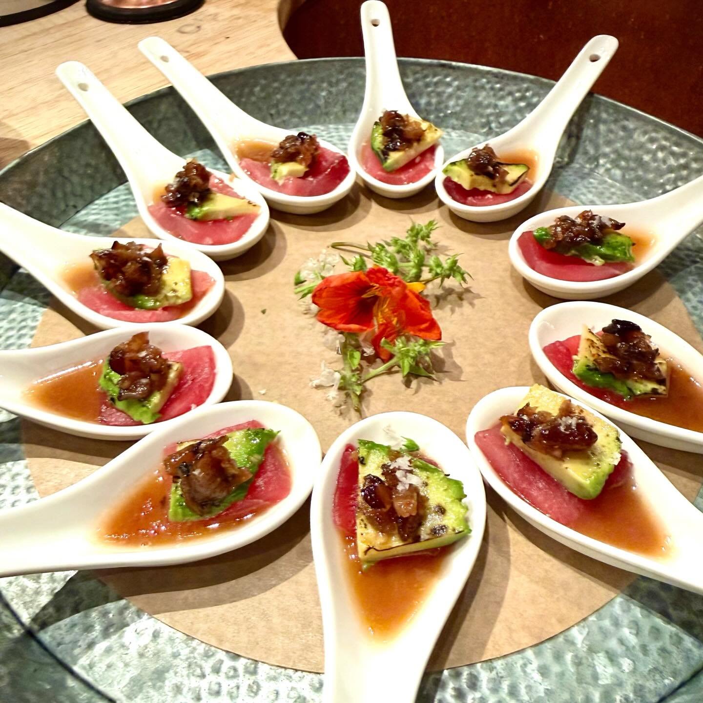 The perfect bite.

Bigeye tuna from @r.farmers.market, a warm black truffle ponzu, shiitake mushroom agrodolce, &amp; torched avocado.

Eat Dank Food. ❤️