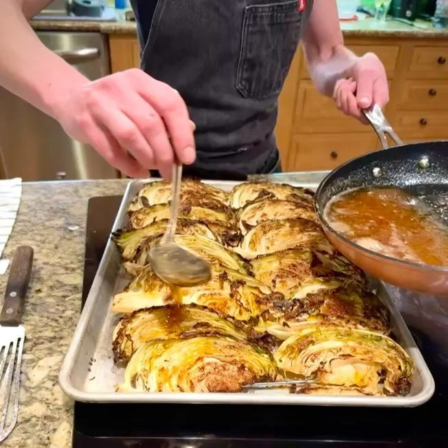 If you&rsquo;re not dry brining your cabbage, we need to talk.

Same move as a steak: salt it, rest it uncovered in the fridge, let the moisture pull out so you get a sear instead of a soggy mess. Then into a cast iron rippin&rsquo; hot, anchovy brow