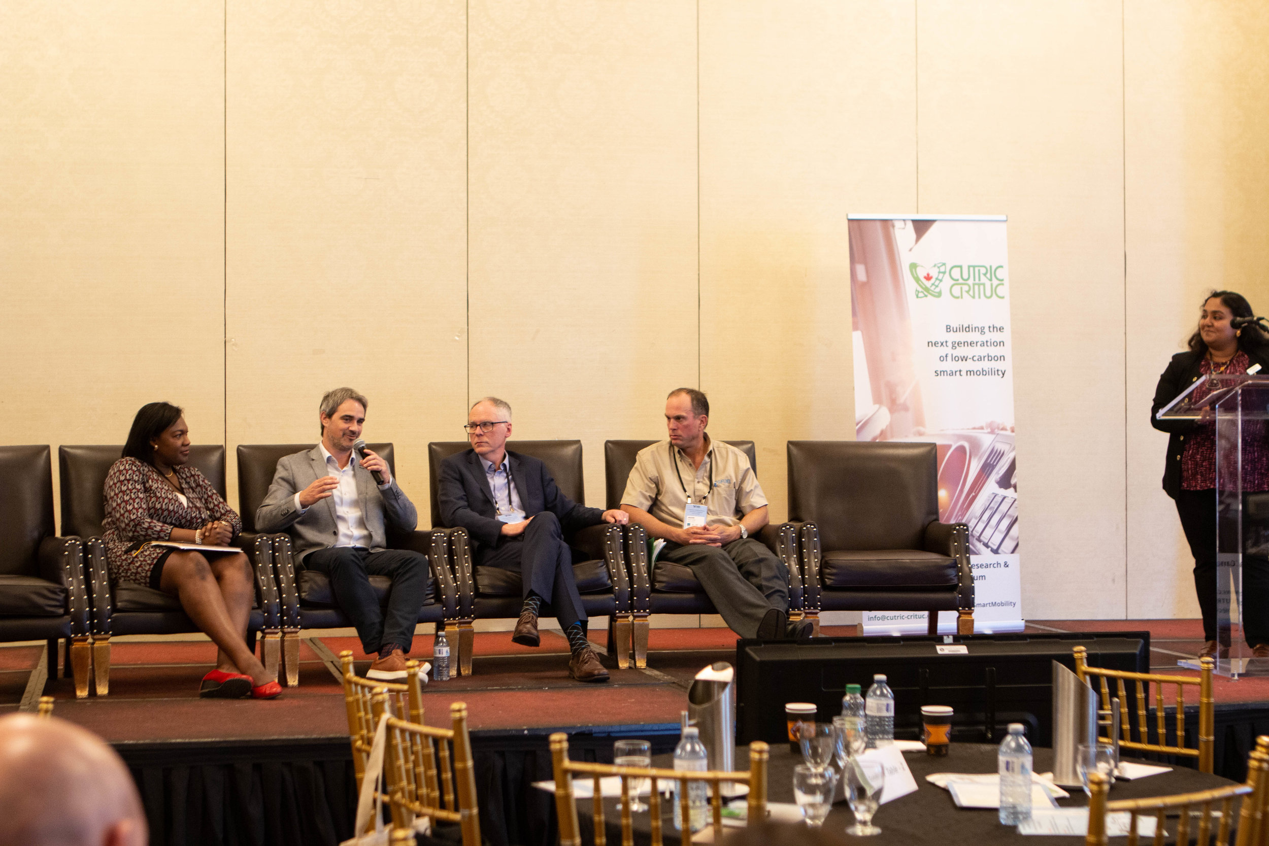Panel: Sheri Dosunmu - Government of Ontario ; Michel Archambault - Hydrogenics ; John Wilkinson - Greenfield Global ; Jason Van Geel - Carlsun 7GFUEL