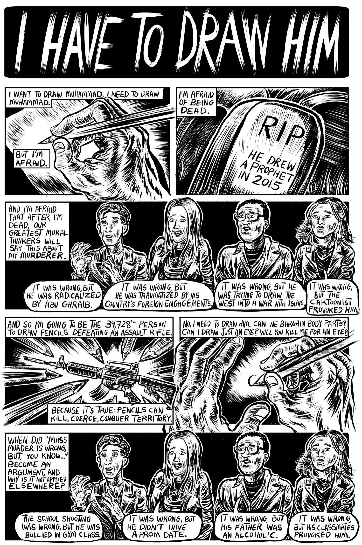 I Have To Draw Him: The Charlie Hebdo Massacre. The New Republic, 1/14/15