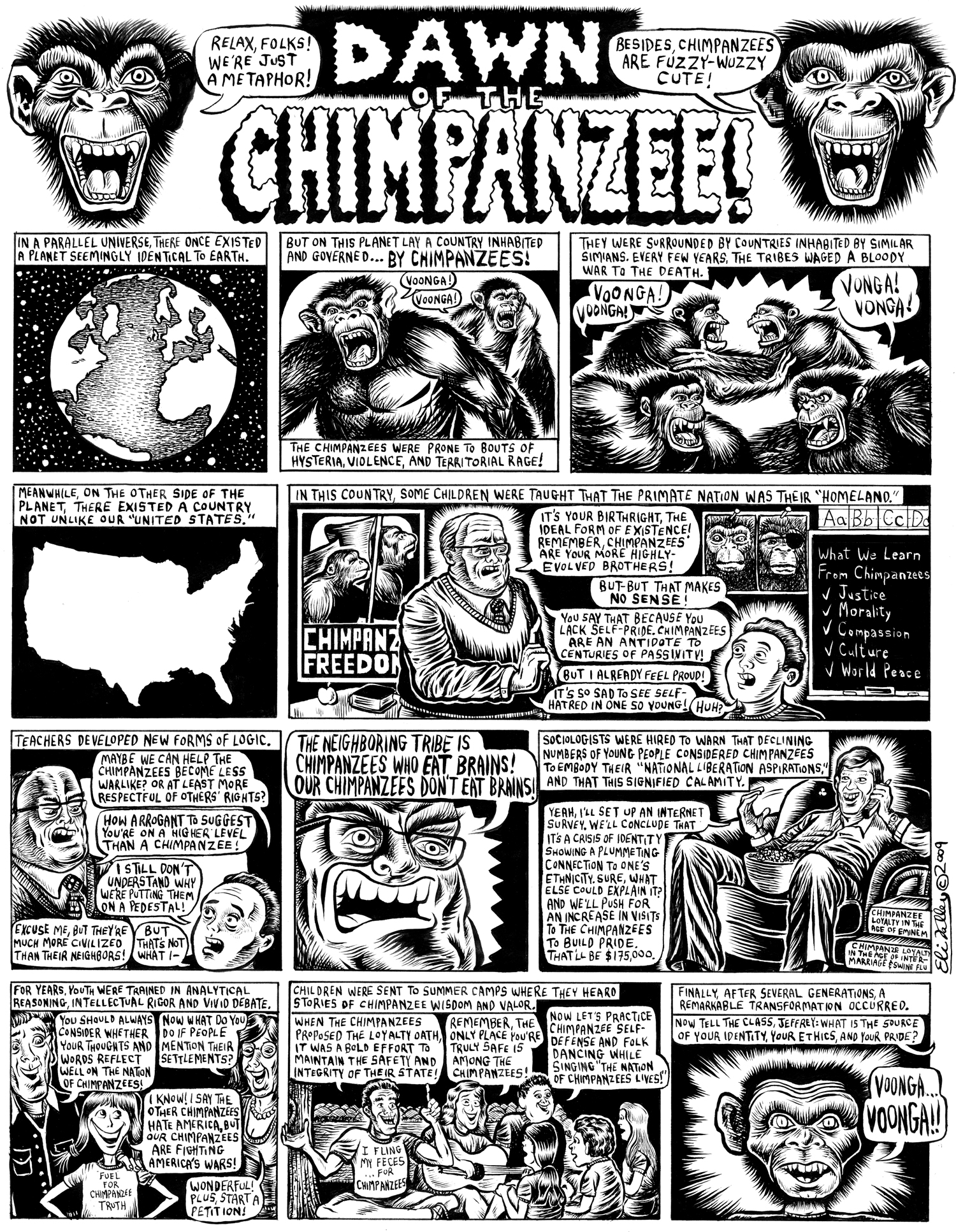 Dawn Of Chimpanzee: Israel Education. Gawker, 8/18/09