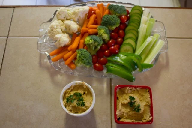 Homemade Hummus with Crudités