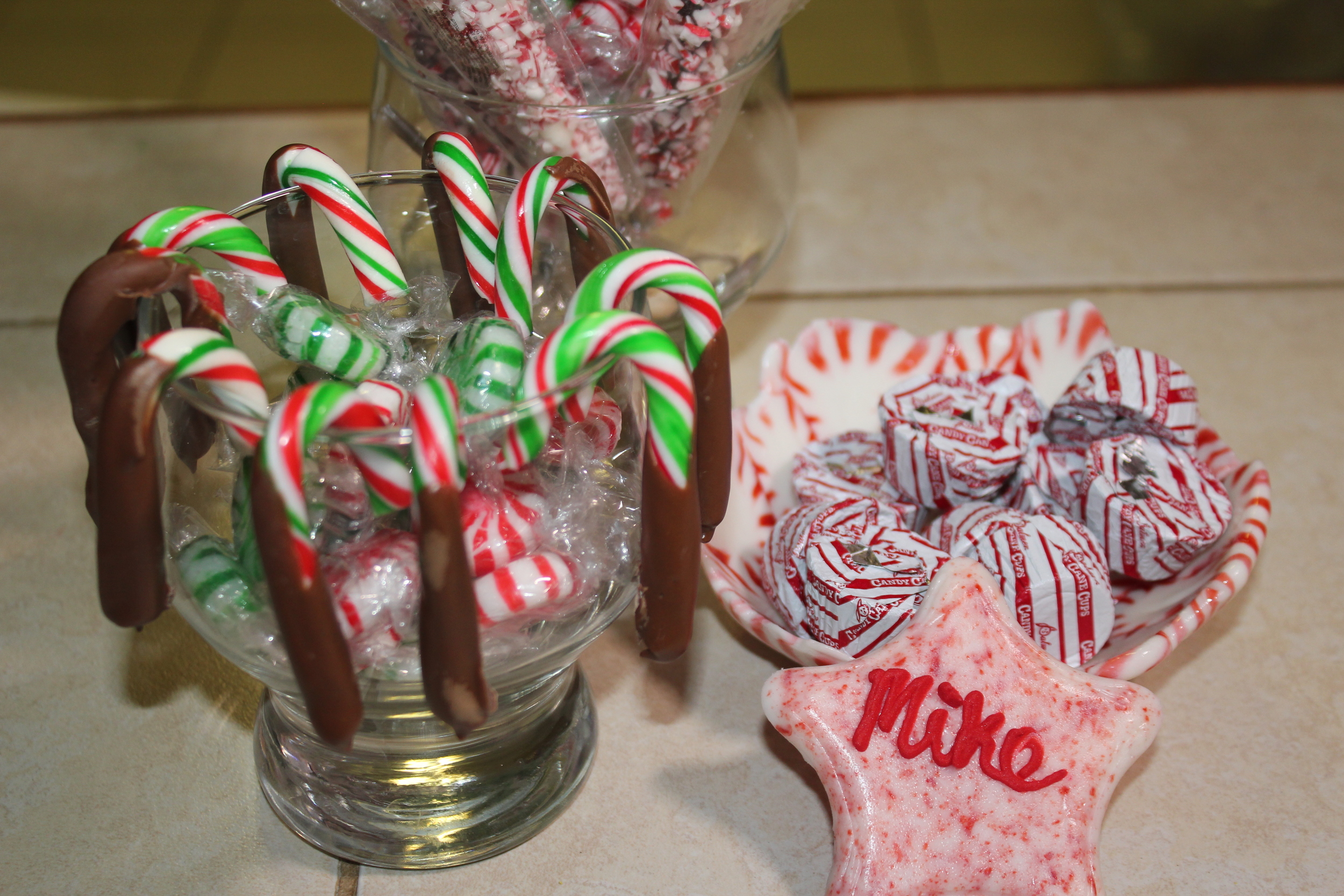Peppermint Stars/Candy Bowls/Hot Chocolate Stirs