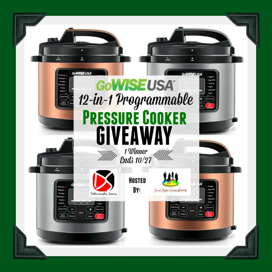  GoWISE USA 12-in-1 Pressure Cooker Giveaway
