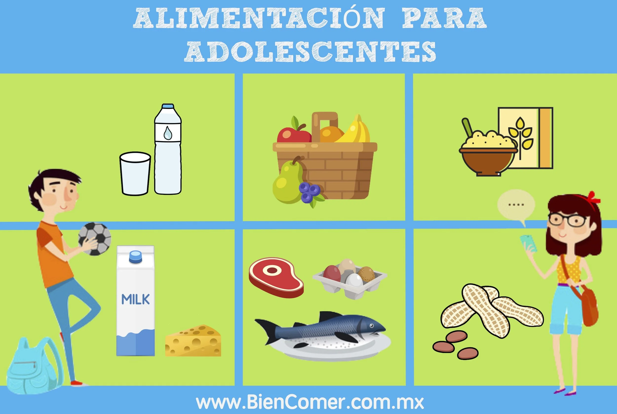 ¿Qué alimentos debe incluir un adolescente? #BienComer #Dieta