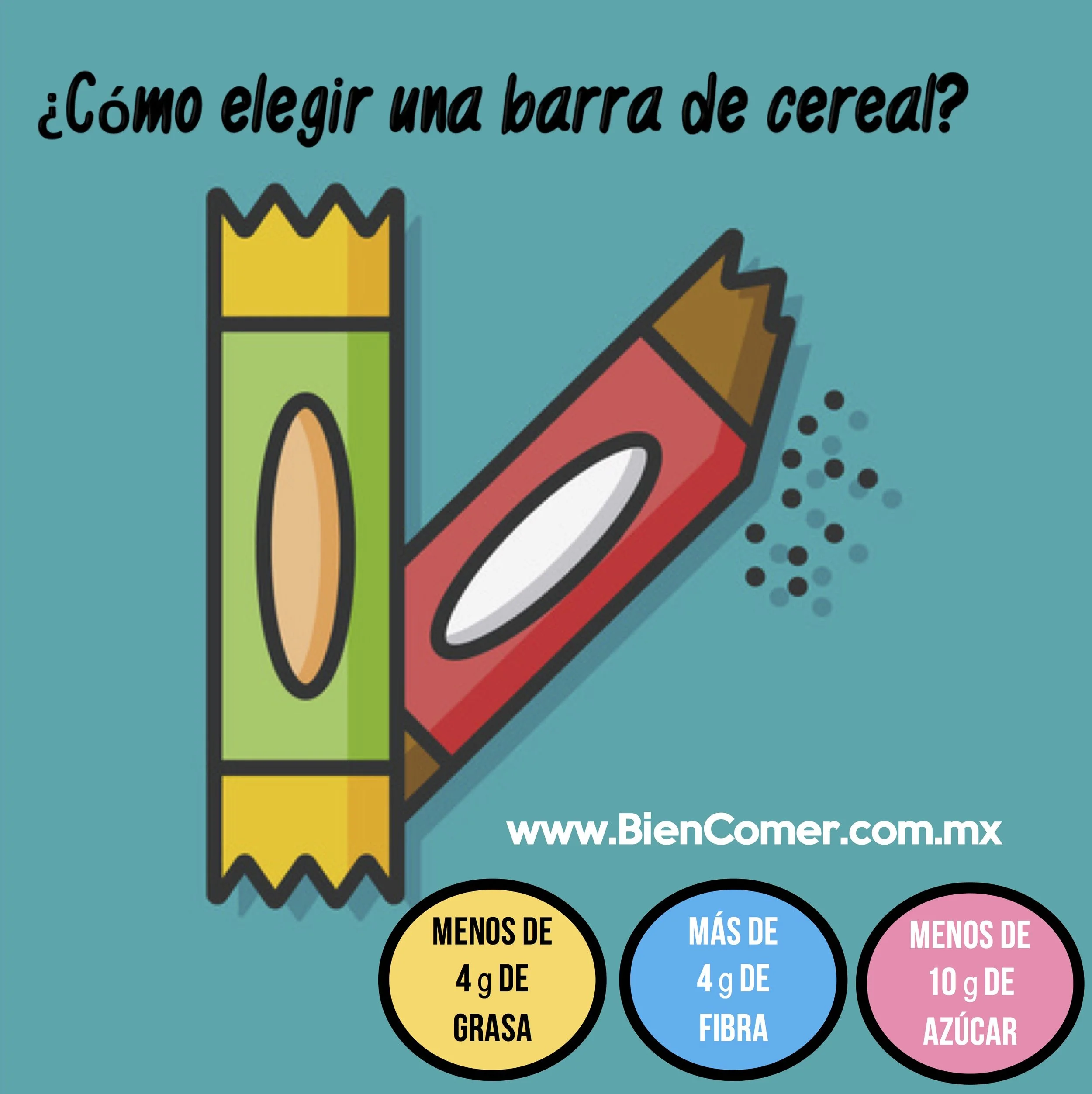 ¿Cómo elegir una barra de cereal? #BienComer #Snack #Colación