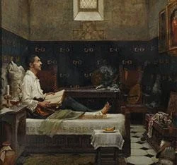 "St. Ignatius Convalescences at Loyola" by Albert Chevaillier-Tayle