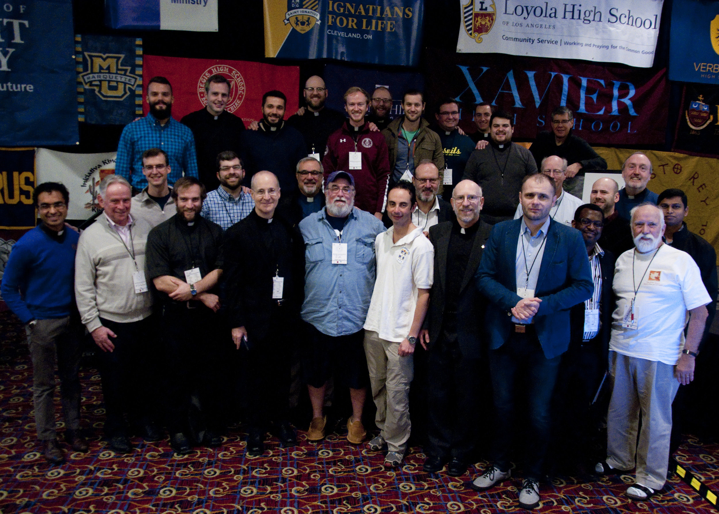 Jesuits from around the country gather together to support students at the IFTJ16