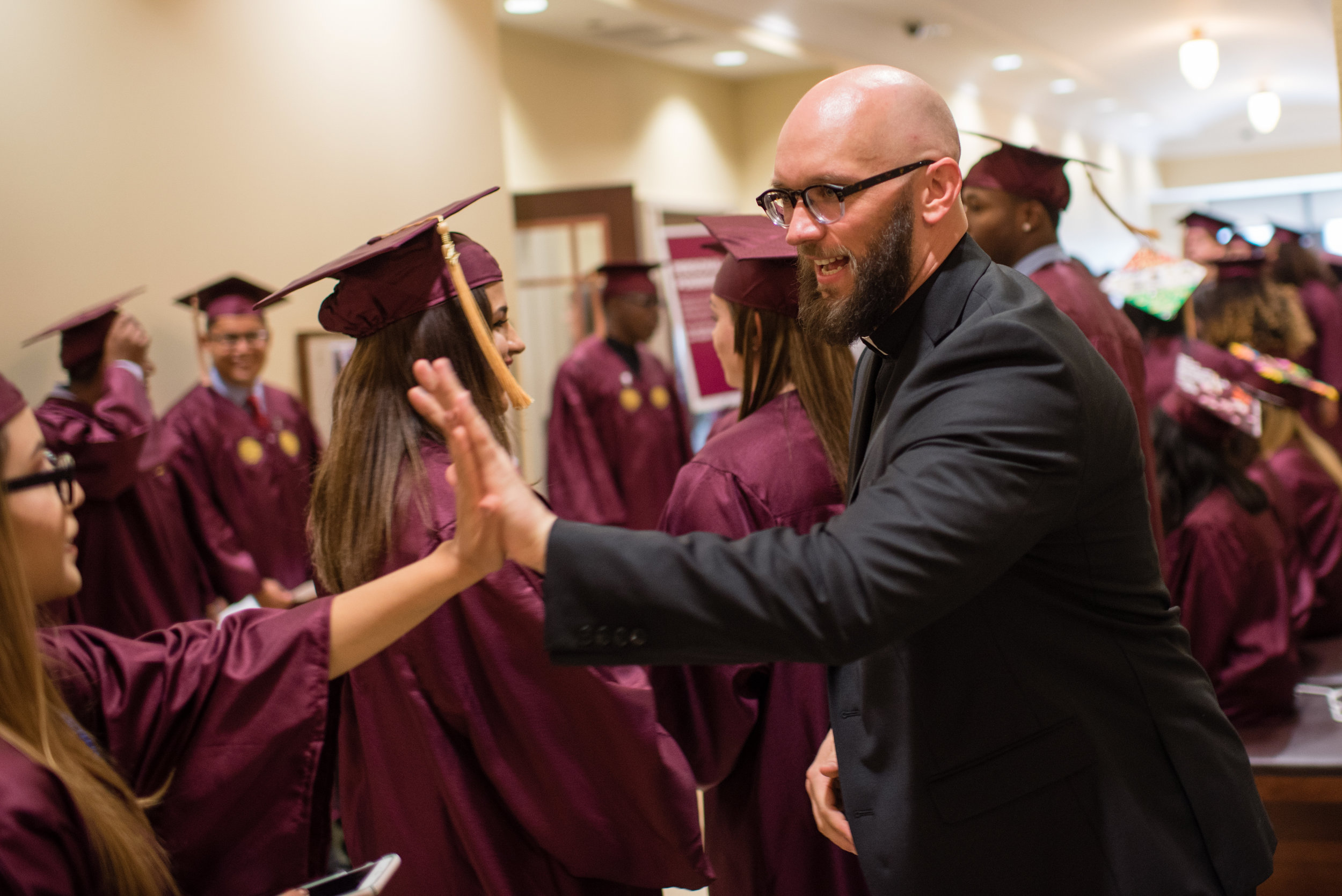 Photos of Arrupe College of Loyola University Chicago's Inagural Graduation, August 2017. All photos are featured courtesy of Loyola University Chicago . 