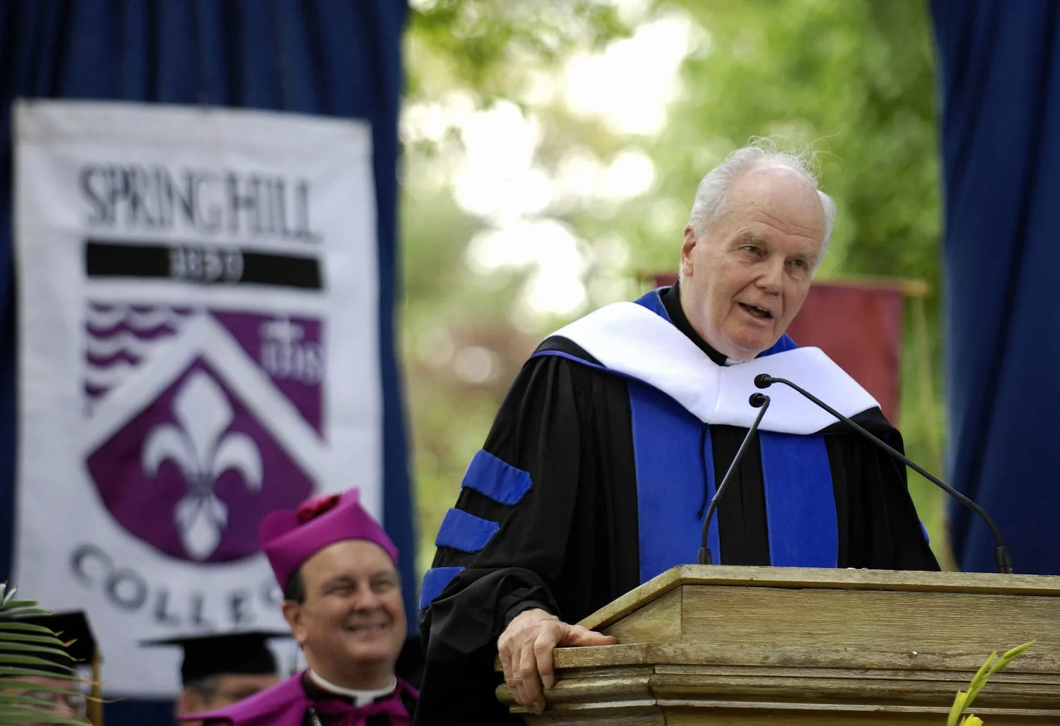 Fr. Currie received an honorary degree from Spring Hill College in spring 2009