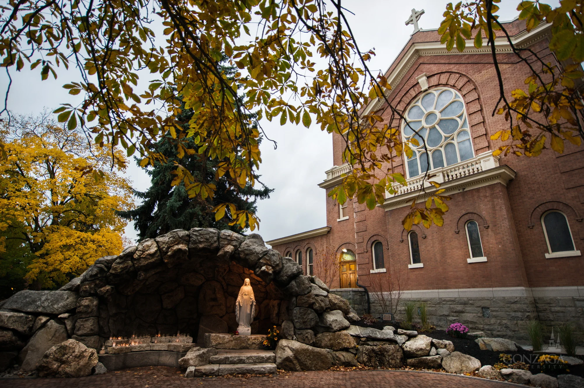 The Grotto. Photo featured courtesy of Gonzaga University .