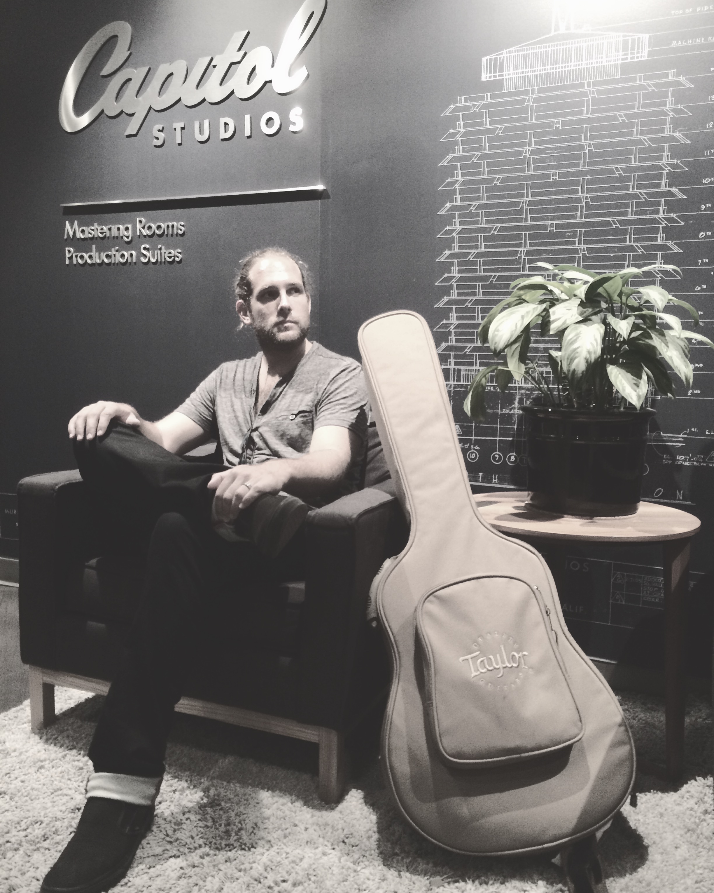 Waiting to record at Capitol Studios