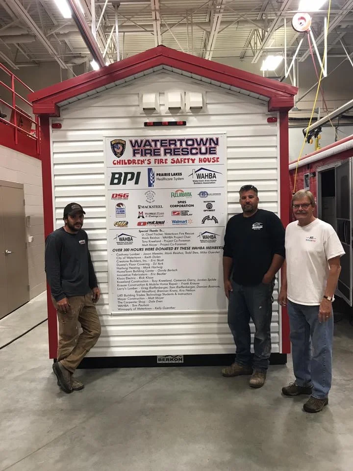 WAHBA Members Construct Children's Fire Safety House