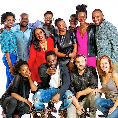 Sadly, I had to run off before group picture. That's what happens when one tries to juggle film school and acting work. It was an honor working with this amazing cast and our producers Maureen Martin and Berka Ngong . 