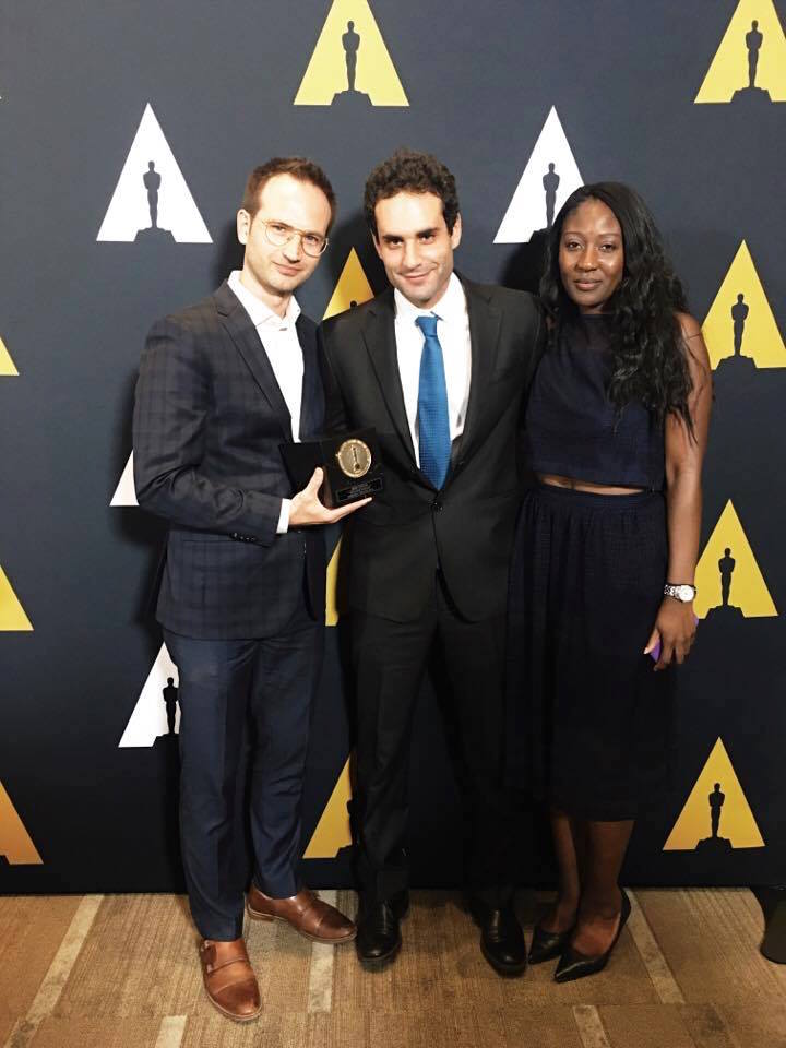 With composer Fatrin Krajka and writer/director, Jimmy Keyrouz.