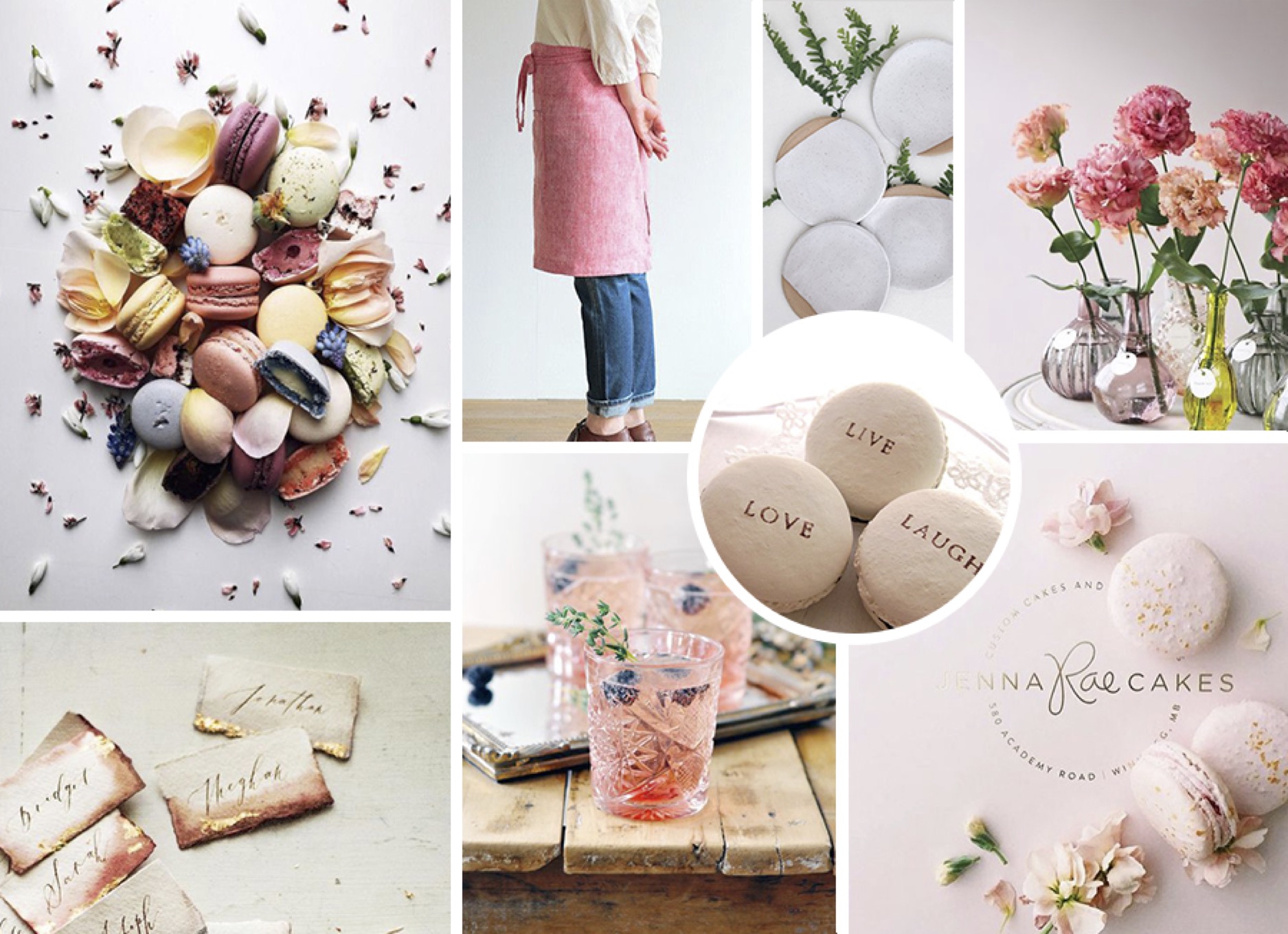 Branding moodboard for Oh Miss Kate