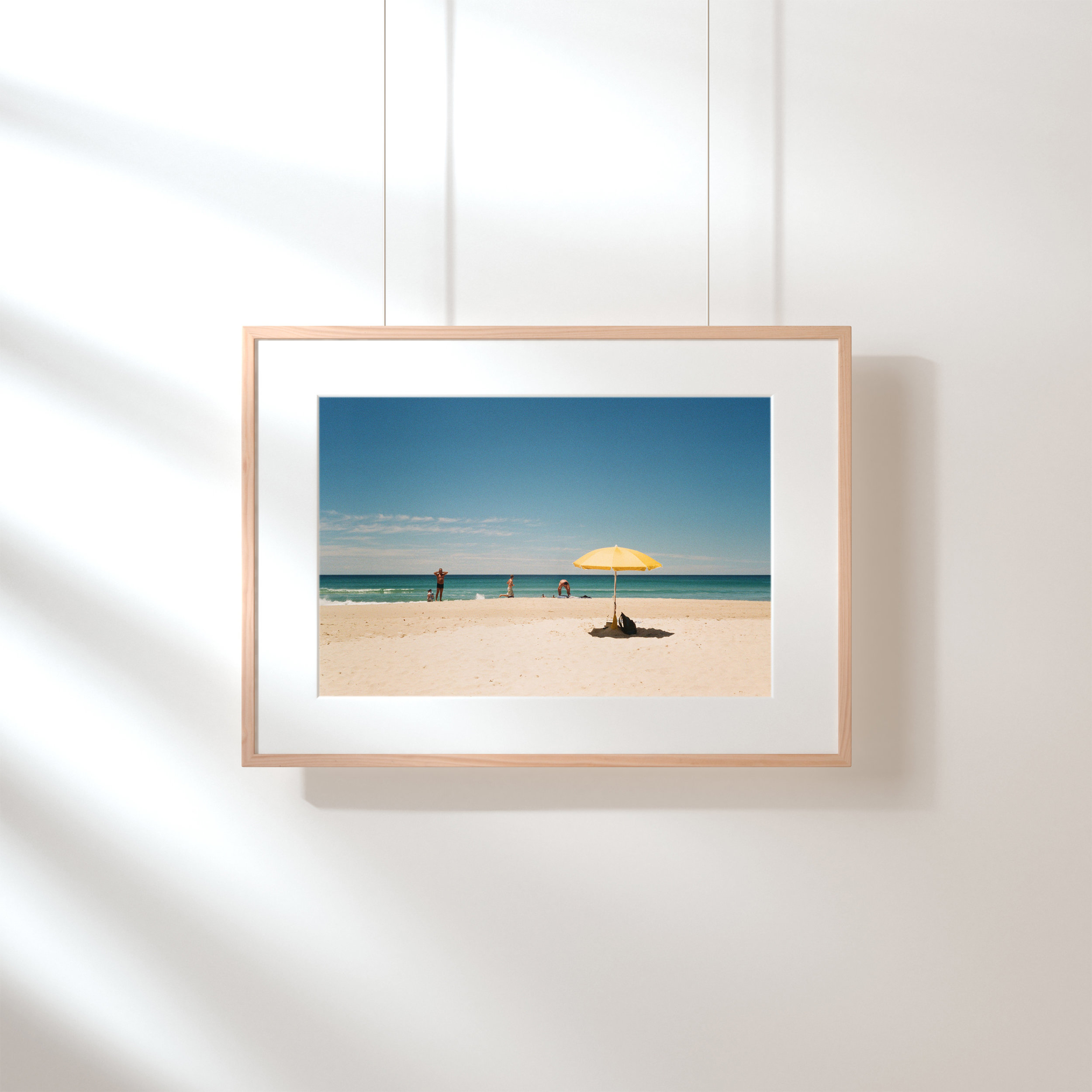 Yellow Umbrella Framed