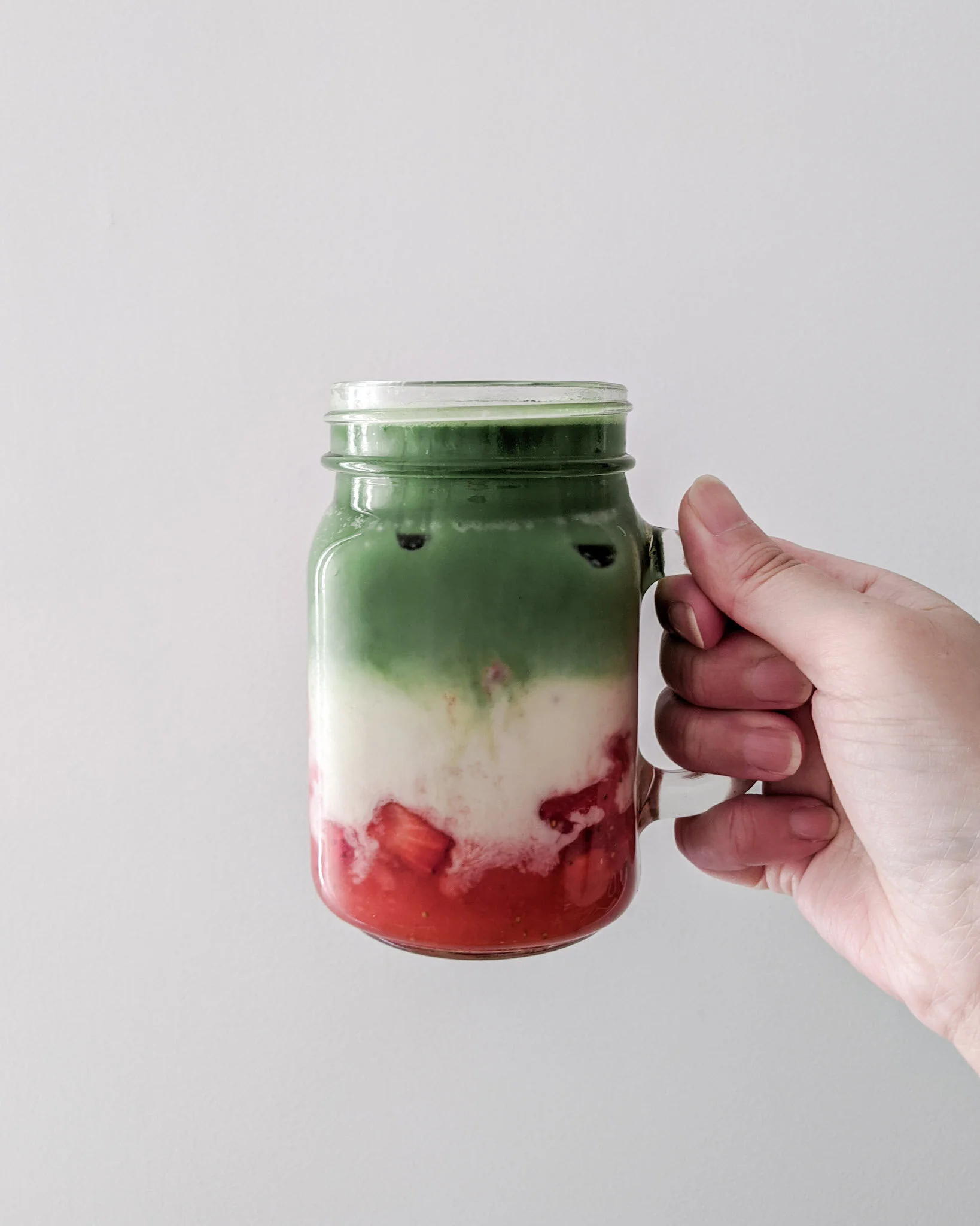 Iced Matcha Strawberry Latte