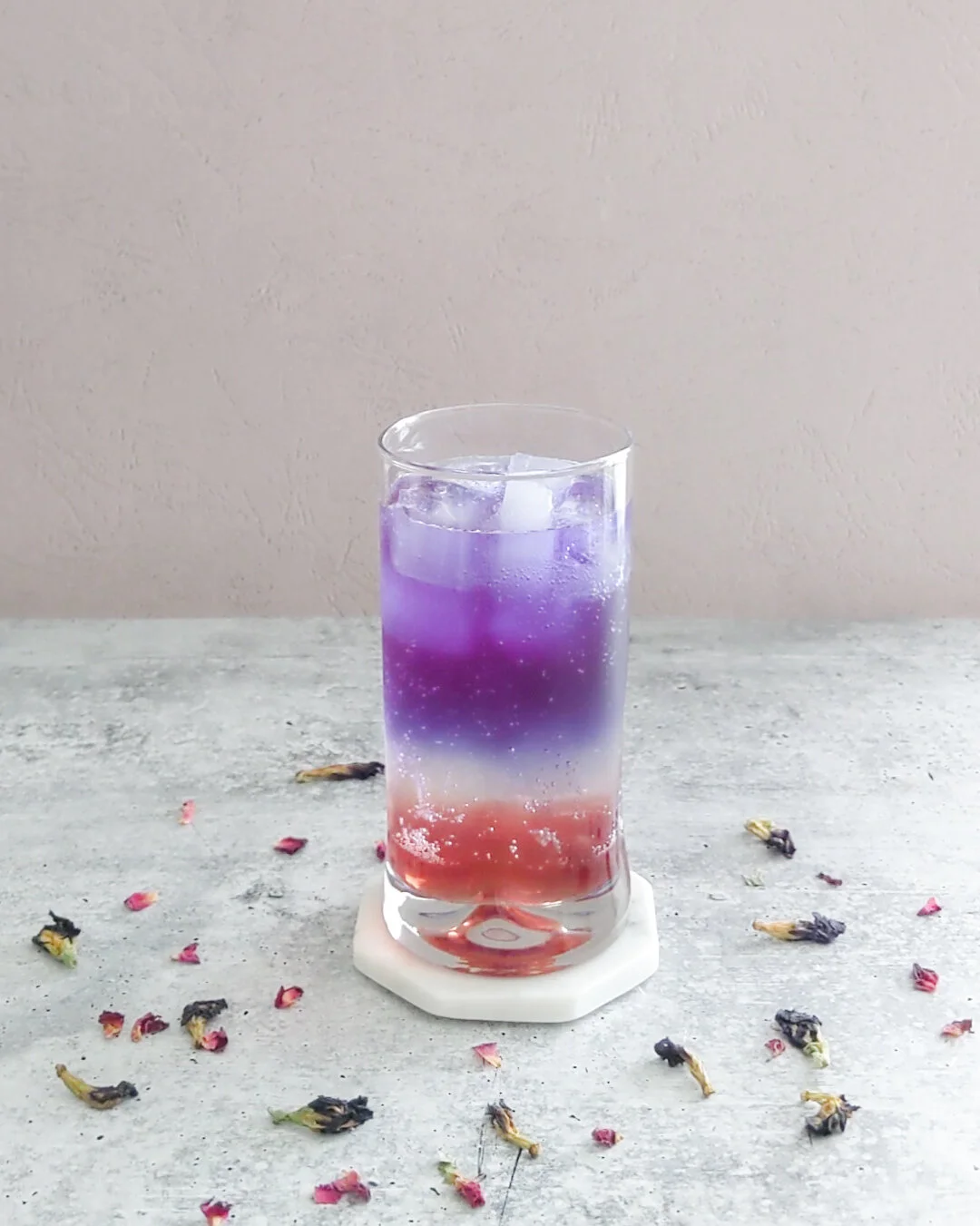 Sparkling Butterfly Pea Rose Tea