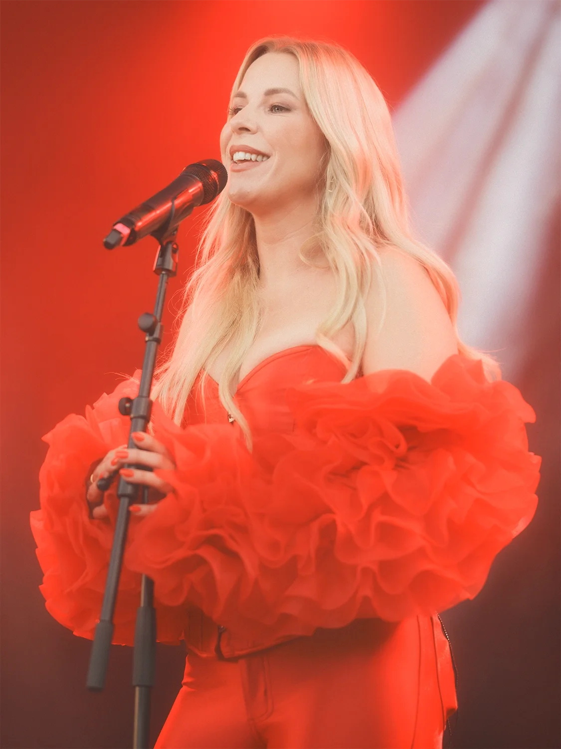 Krista Siegfrids performs at Vaasa Weekend