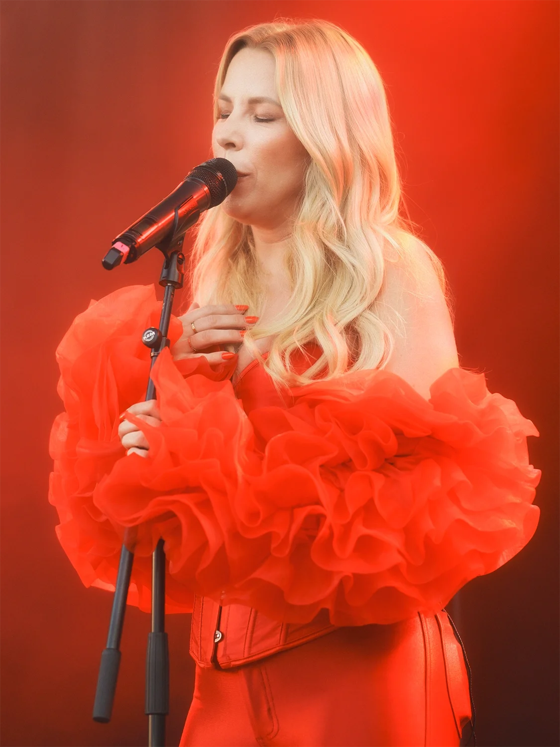Krista Siegfrids performs at Vaasa Weekend