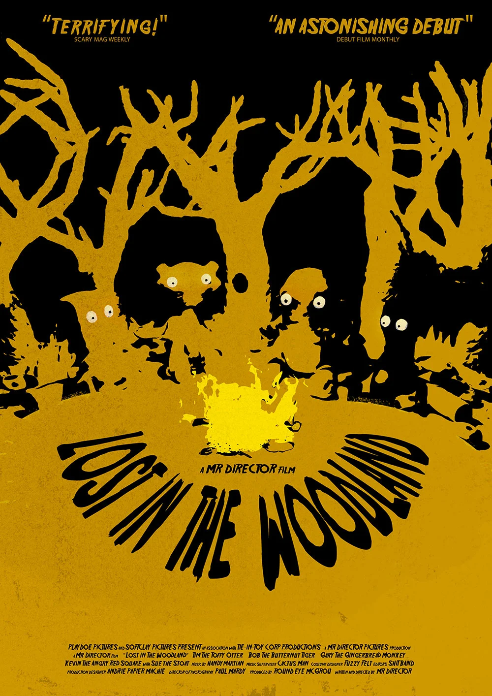 The poster for ‘Lost In The Woodland’, a film within my short film ‘Mr Director’. Watch the full animation here: https://vimeo.com/122625153
