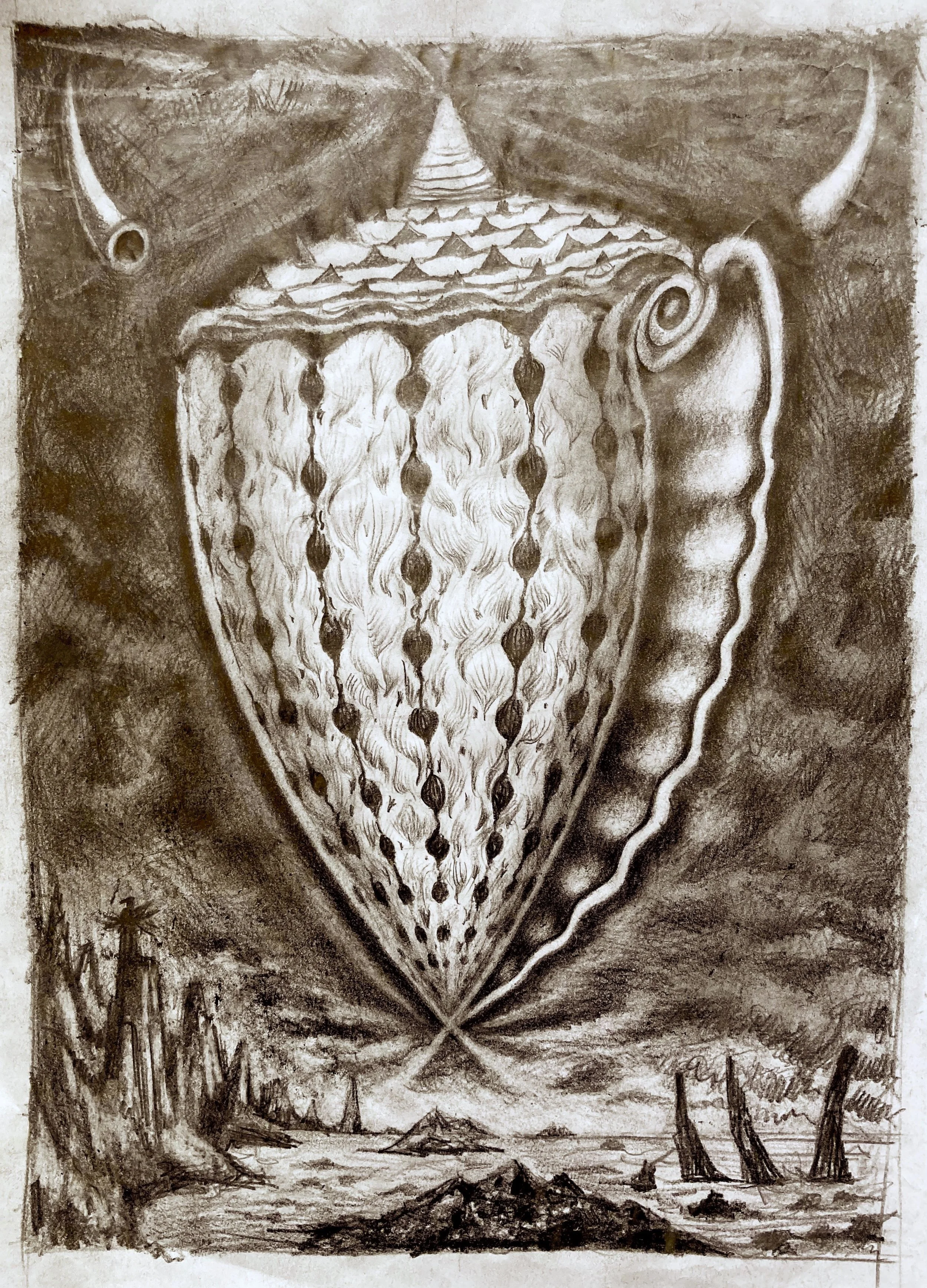 Shell Beacon drawing — KEVIN HAUFF