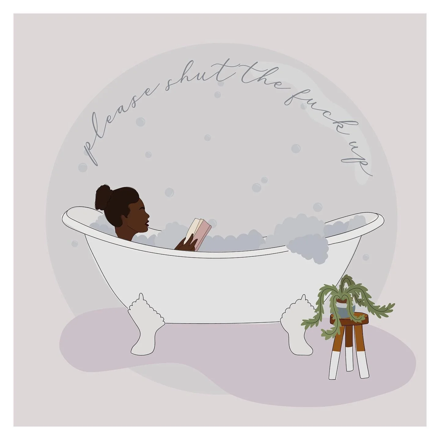 we all need some time in our own personal bubbles, now more than ever. it&rsquo;s more than okay to ask your loved ones to give you some space #woifridays ✧
&bull;
&bull;
&bull;
#illustratorsoninstagram #illustrationdaily #illustration #ladieswhodraw