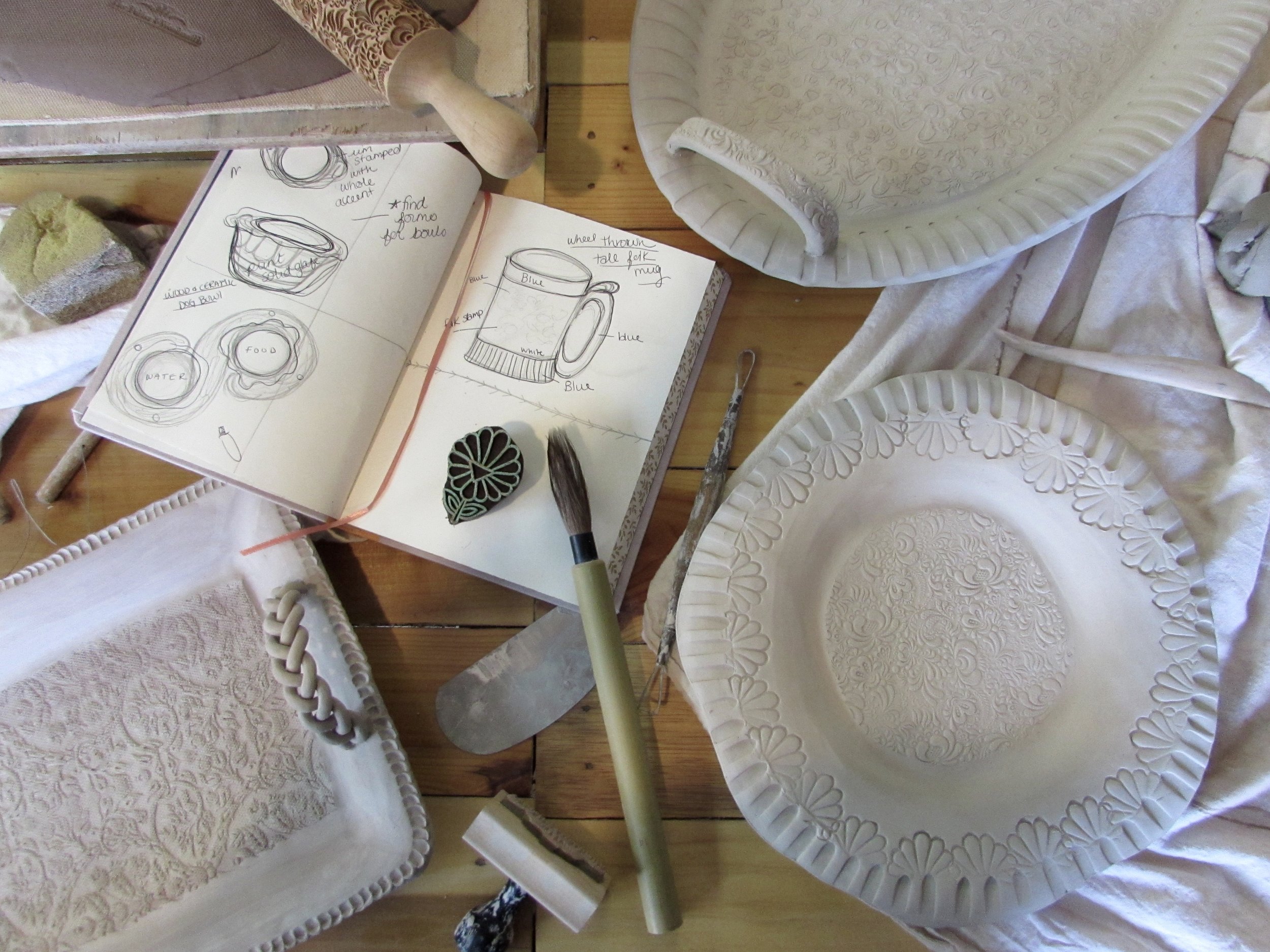 Working hard on new concepts exclusively for our web store. 
