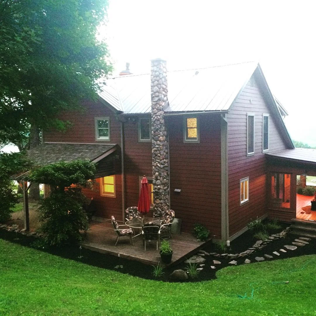 We spent two summers landscaping and gardening the various beds on the property