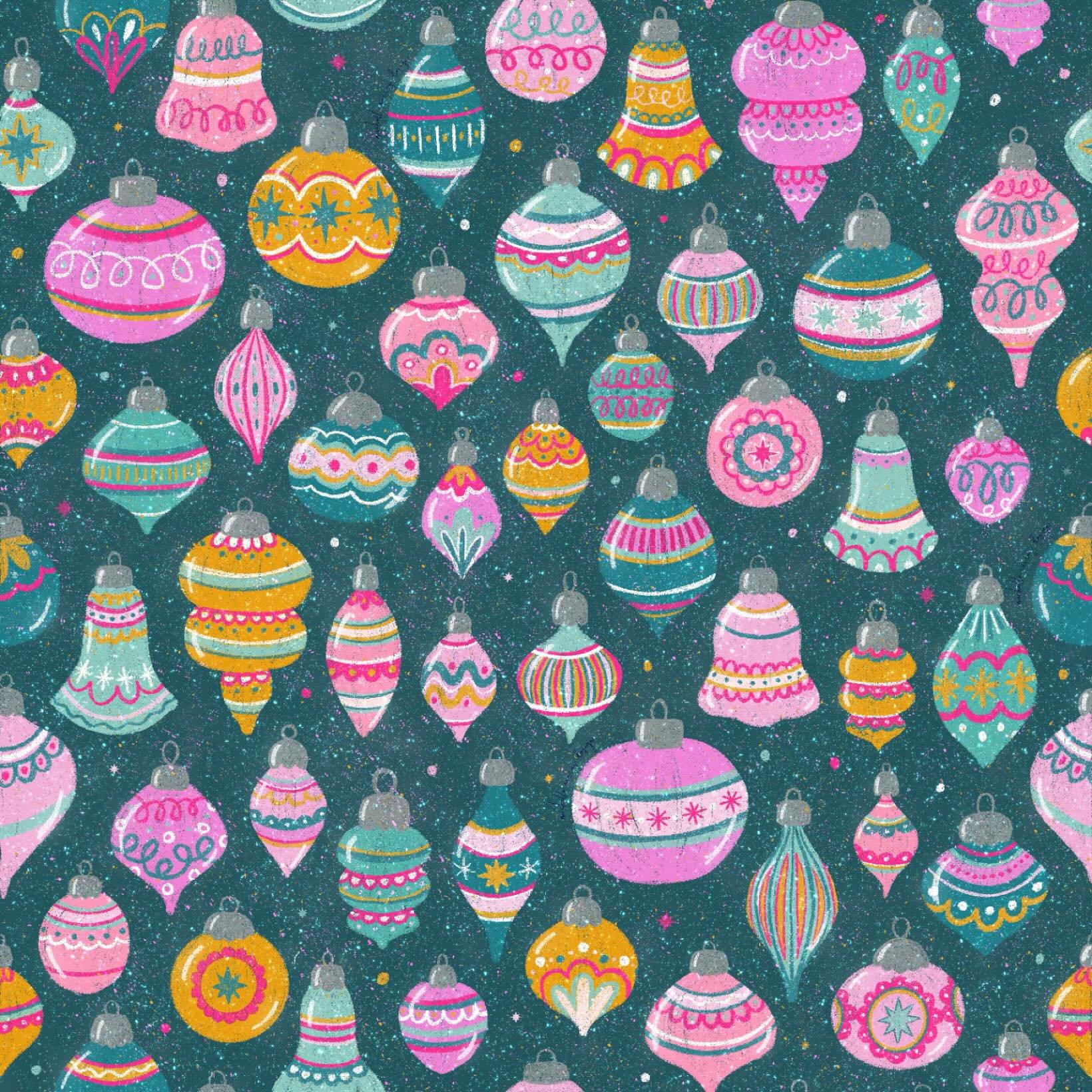 Feel like I could have drawn Christmas baubles for 100 more hours&hellip; but I think I&rsquo;m going to finally call this one DONE! 🎄✨
.
.
.
.
#christmasart #christmasdoodle #merrychristmas #procreateart #illustration #baubles #ornaments #christmas