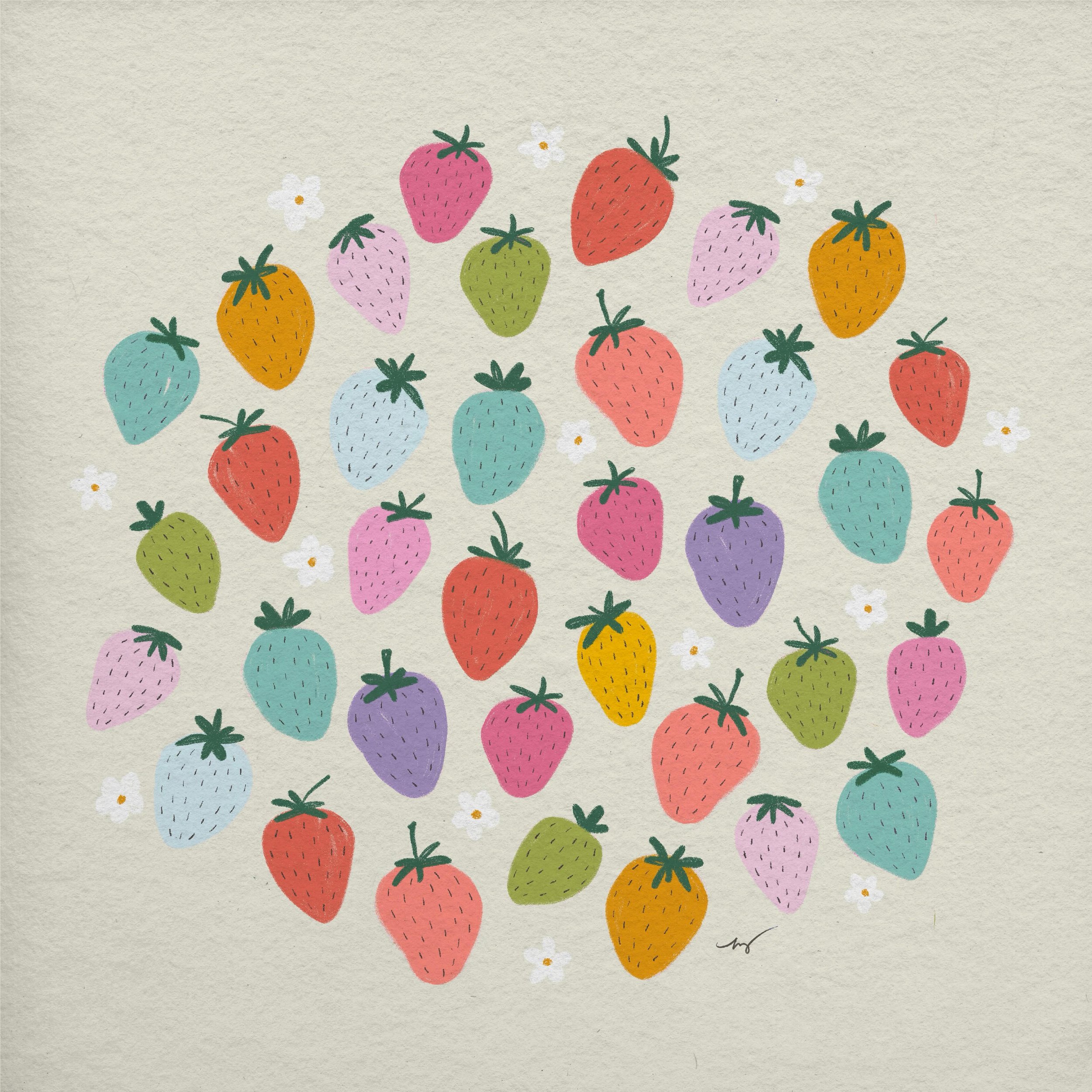 Back to our scheduled programming: more strawberries 🍓 
.
.
.
#strawberryart #strawberries #digitalart #procreateart