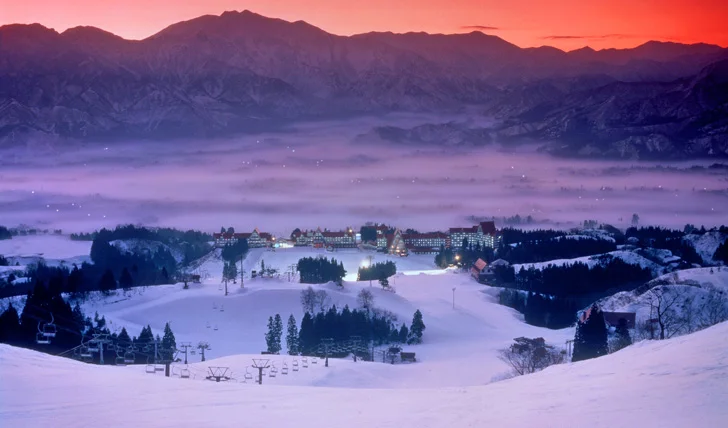 Touchdown at Mount Naeba for snow riding on a dormant Japanese volcano.
