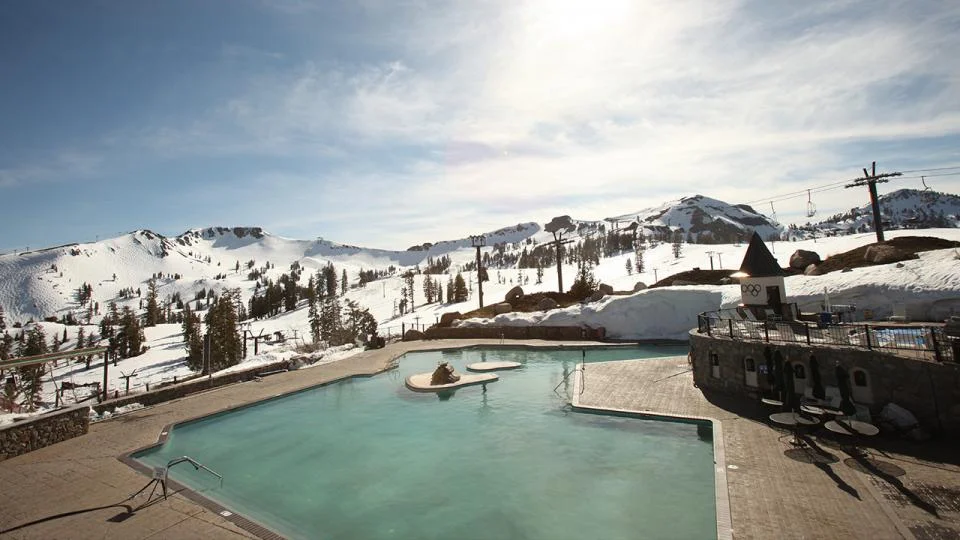 Hit Squaw Valley for spring pow followed by a swim at High Camp.