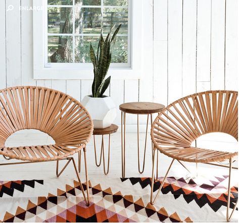 ALDAMA CHAIR (in copper + natural)