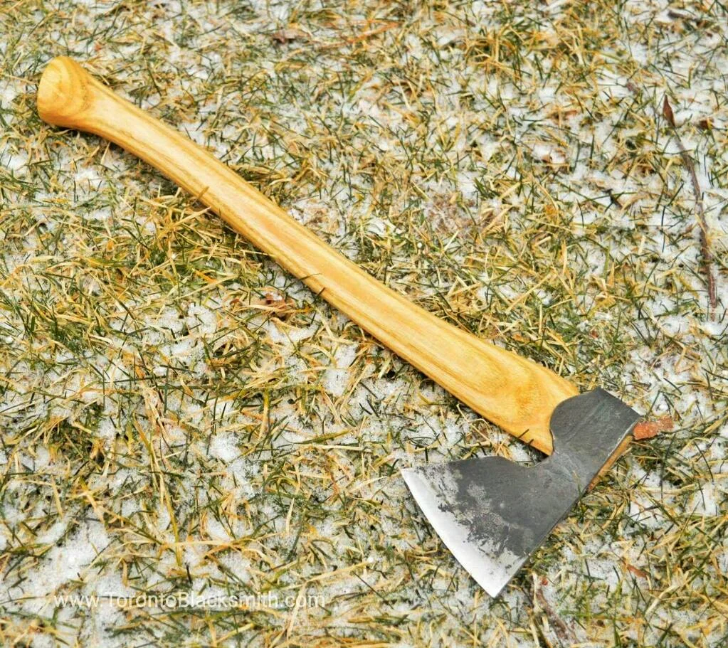 Axe By Paul Krzyszkowski of Toronto Blacksmith orged Head www.TorontoBlacksmith.com