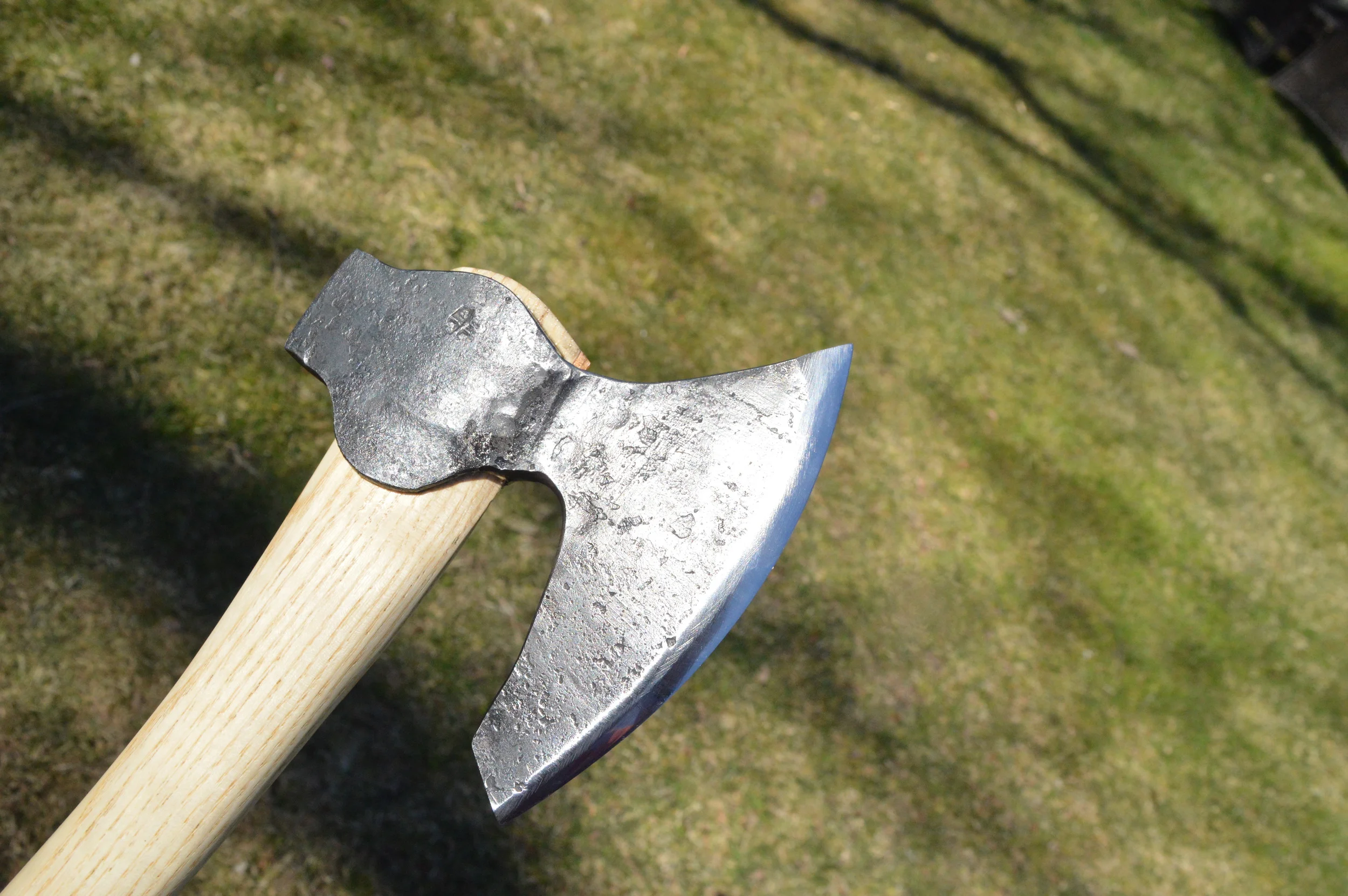   Axe By Paul Krzyszkowski of Toronto Blacksmith    orged Head   www.TorontoBlacksmith.com  