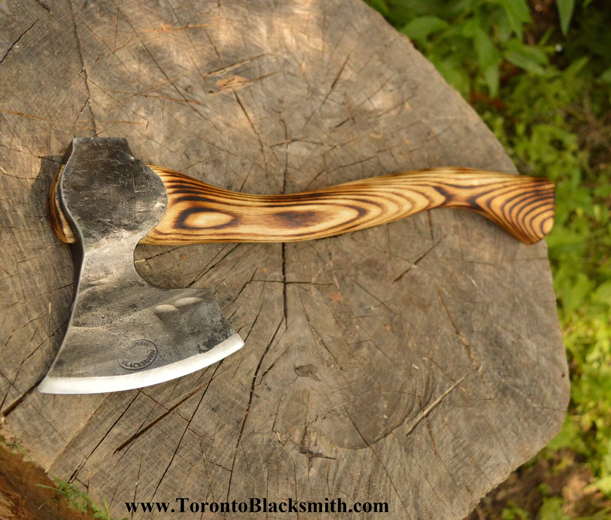 handforged viking axe by Paul Krzyszkowski of Toronto Blacksmith