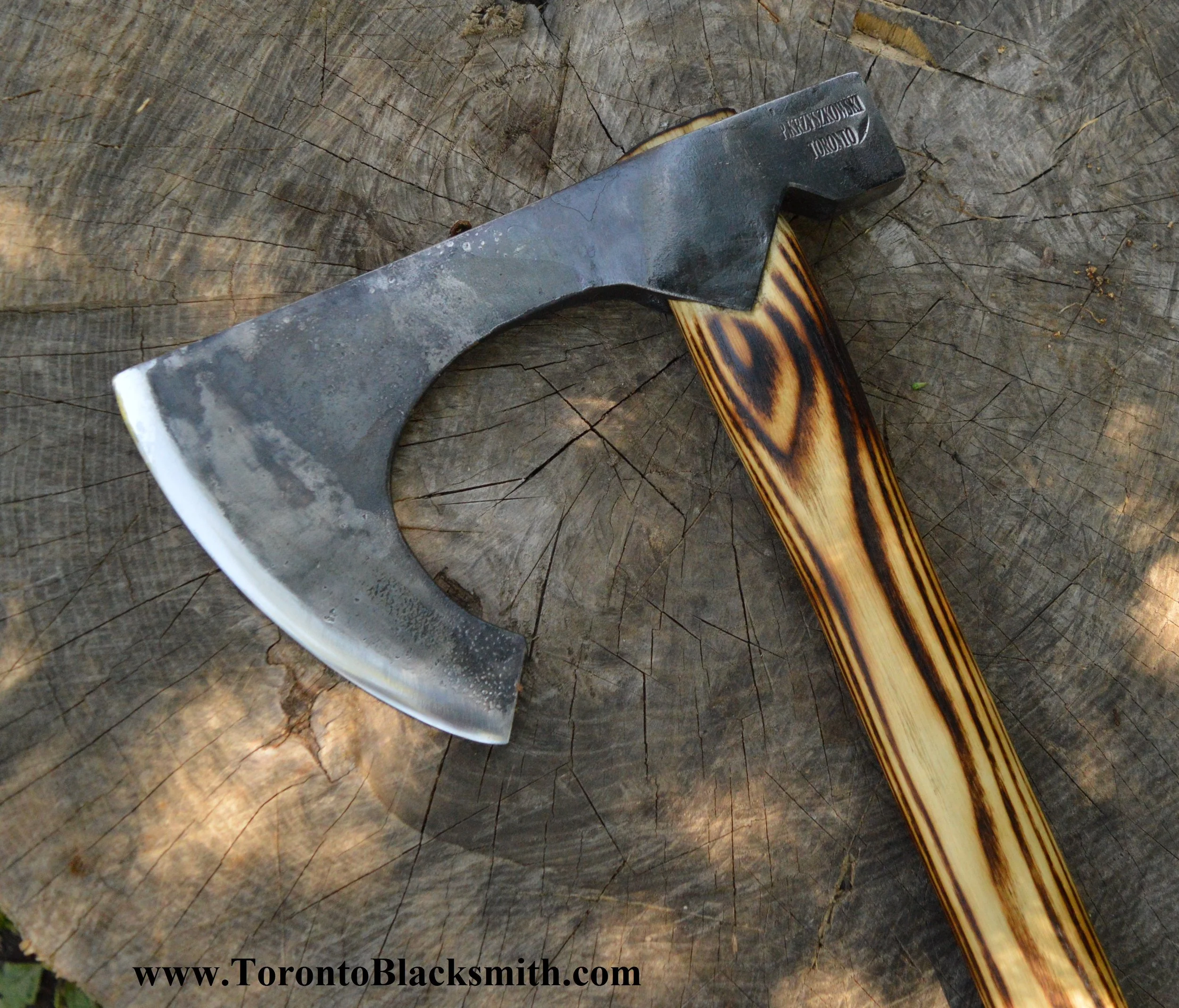 blacksmith-forged-canada-handmade-axe-blacksmith-hatchet-paul-krzyszkowski-toronto www.TorontoBlacksmith.com Paul Krzyszkowski