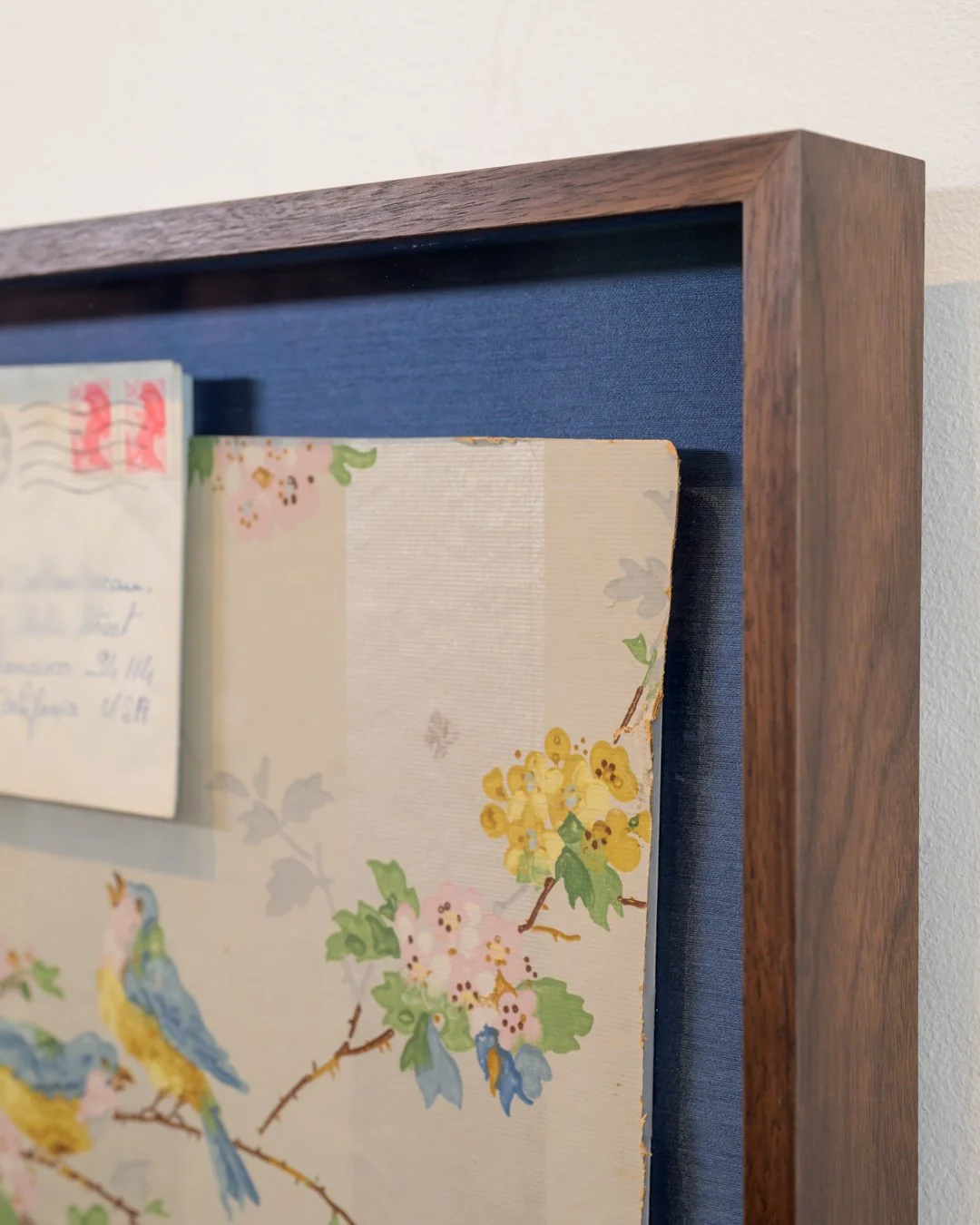 Personal letter framed in walnut shadowbox frame--4.jpg